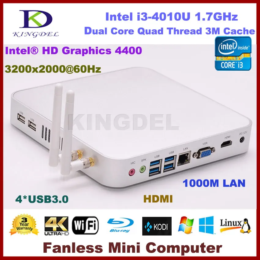 

4GB RAM/500GB HDD Intel i3 Dual Core Mini PC Net Computer Wifi HDMI USB 3.0 VGA Windows 7 / 8 / Linux OS 3 Year Warranty