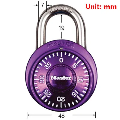 1530 big purple Замок для хранения багажа, металлический замок, пароль, умный замок, замок для чемодана, кодовый замок для сумки, карусель, замок для шкафчика для спортзала - Цвет: 1530 big purple