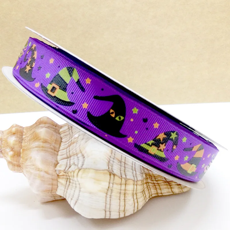 Бесплатная доставка 7/8 дюйма 22 мм Хэллоуин капкейк тыква шляпы ведьма горошек