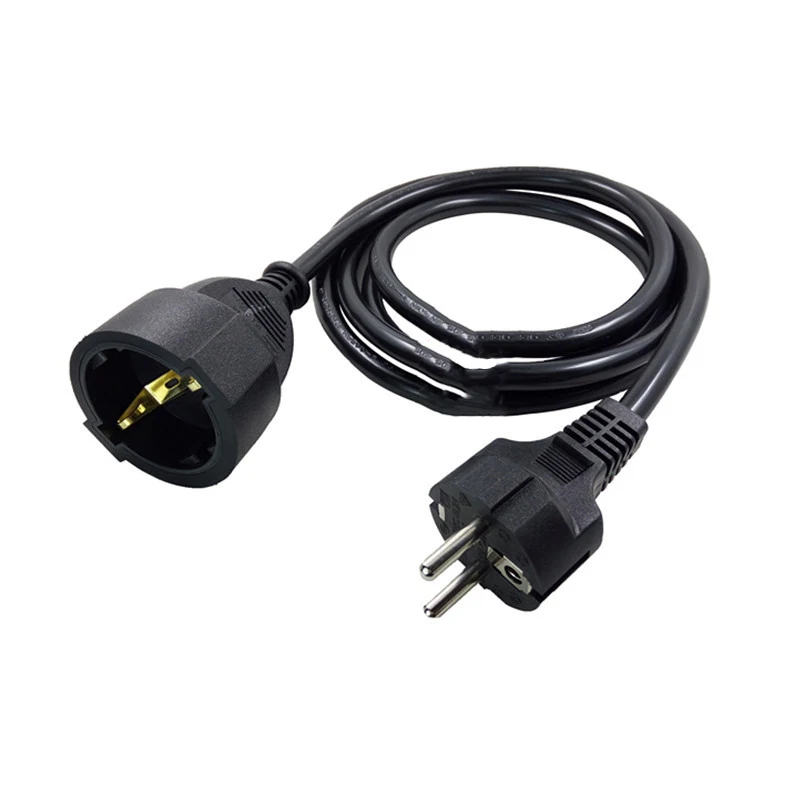 

250V 16A European/German Standard Schuko Plug Male Plug Female Socket Electrical Socket 3*1.5 MM 1.5 M Power Extension Cable