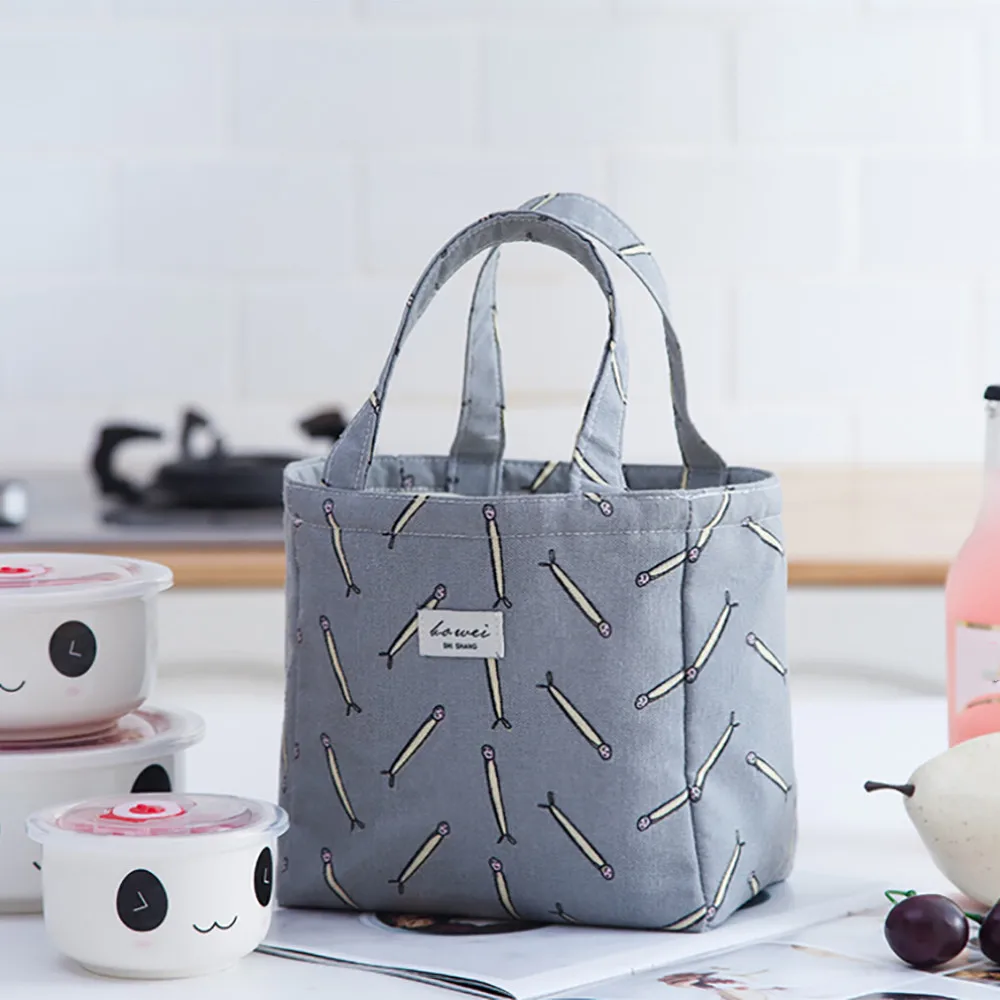 Модная Портативная изолированная сумка для обеда из ткани Оксфорд Термосумка