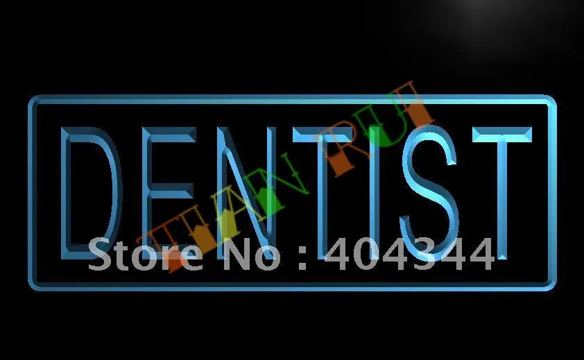 

LB393- Dentist OPEN Clinic display LED Neon Light Sign