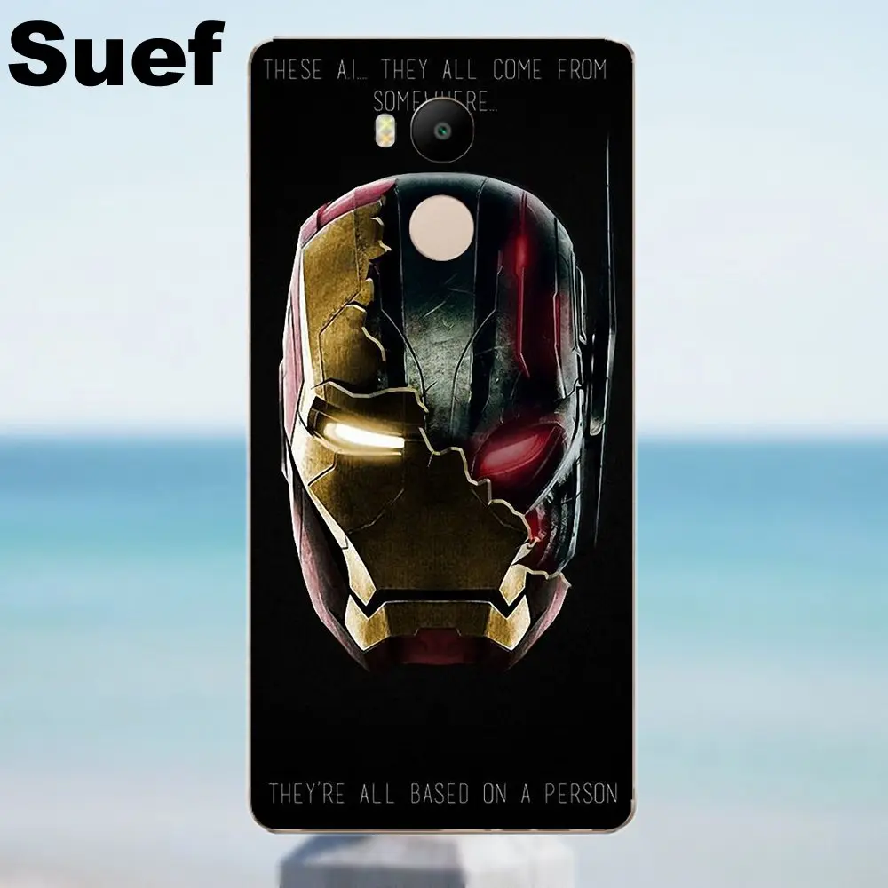 Suef Мстители Возраст Ultron ТПУ индивидуальный дизайн для Xiaomi Redmi 4 3 3S Pro Mi3 Mi4 Mi4i Mi4C Mi5