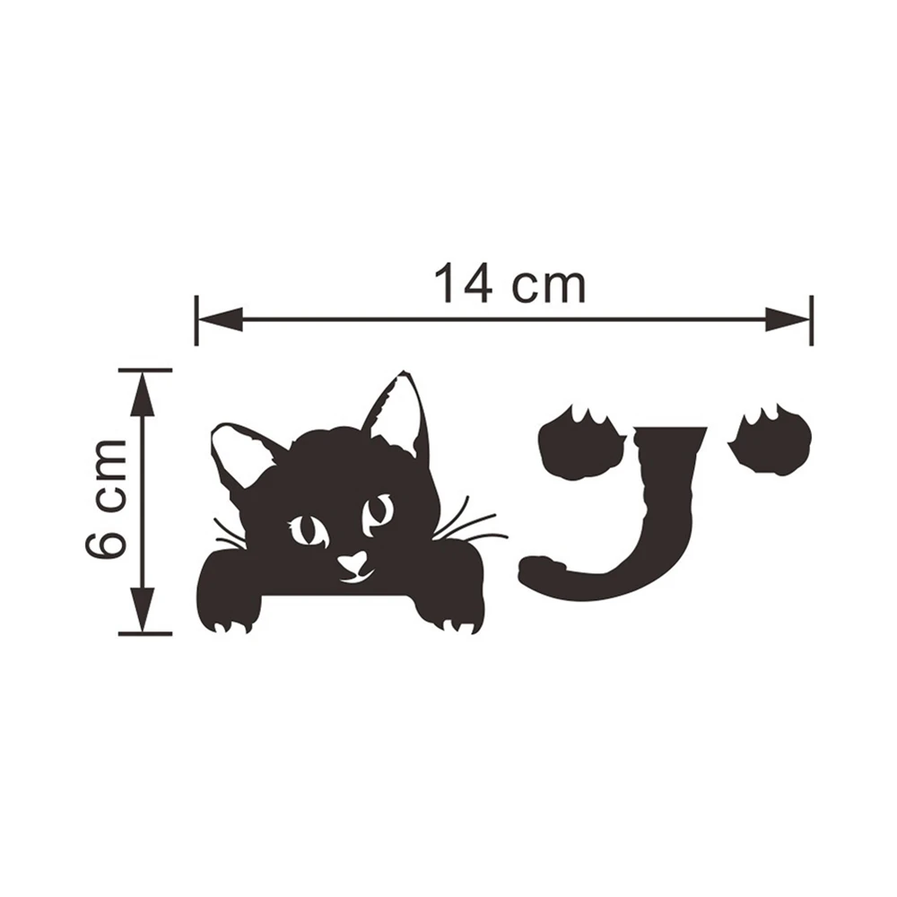 Creative Cute New Cat Wall Stickers Light Switch Decor Decals Art Mural Baby Nursery Room Sticker PVC Wallpaper for Living Room
