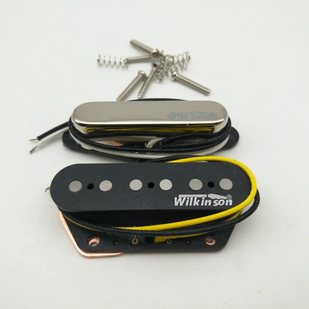 Wilkinson WVT Alnico5 звукосниматели Tele стиль шеи и моста электро гитары звукосниматели серебро 1 комплект