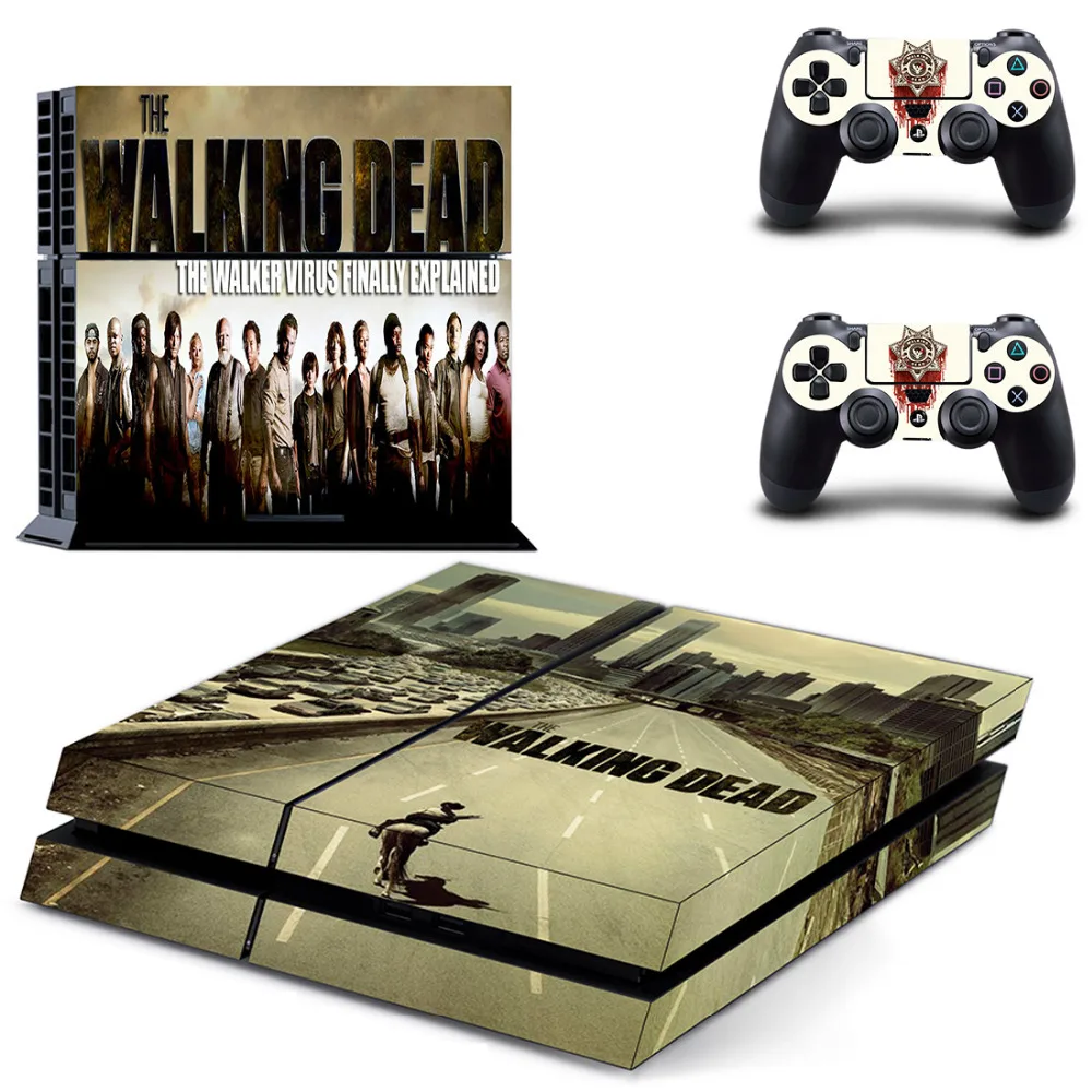 С изображениями из сериала Ходячие мертвецы PS4 кожи Стикеры наклейка для Sony