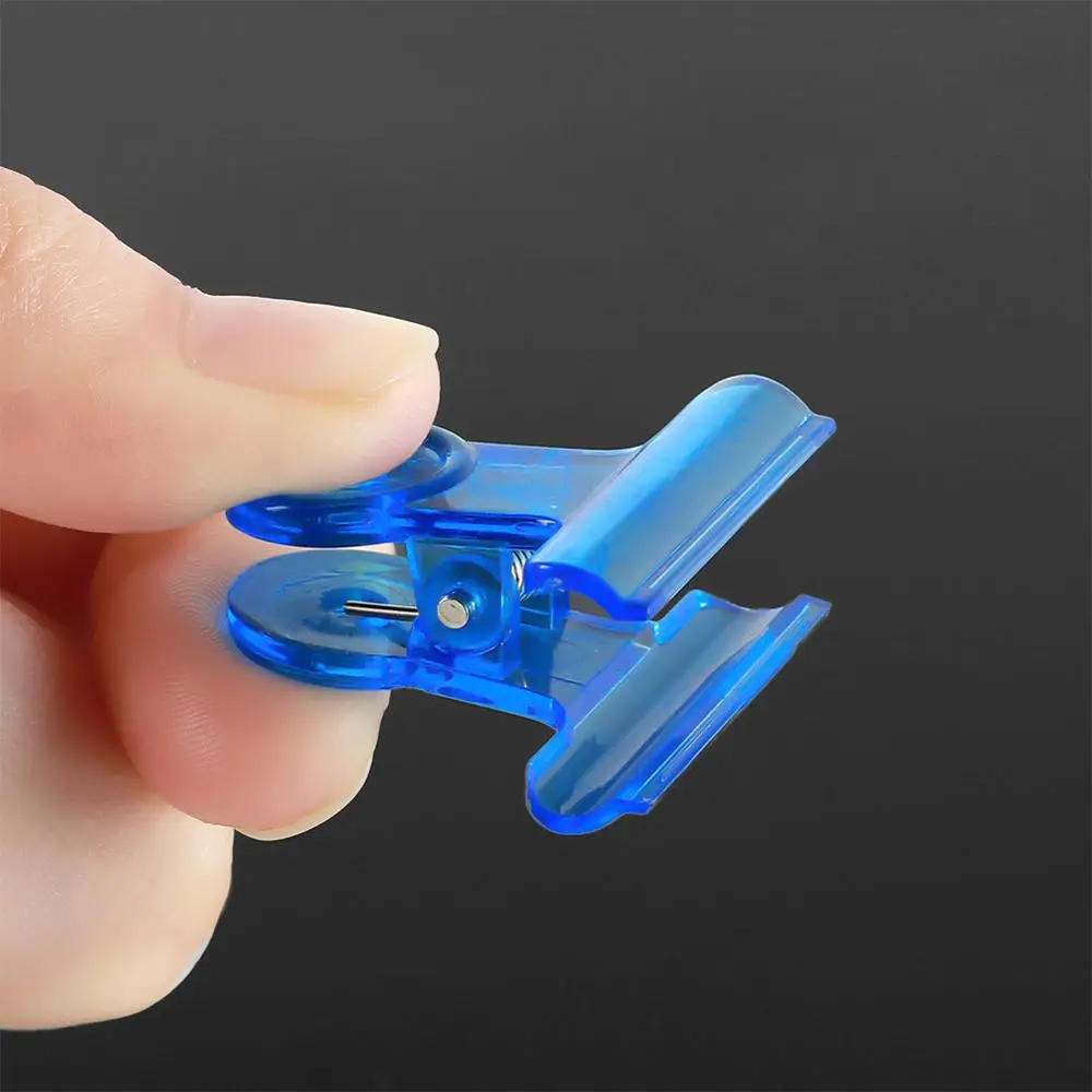 1pc blue clips Профессиональный Стекловолоконный набор для наращивания ногтей шелковые шарфы для наращивания акриловая Форма для ногтей Fibernails с зажимами для кривизны инструмент для ногтей - Цвет: 1pc blue clips