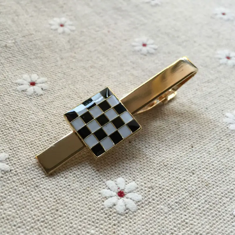 Масонские свободные масоны черно-белые ковровые зажимы для галстуков