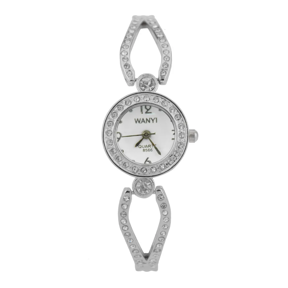 Relogio Feminino женские круглые полностью бриллиантовые браслеты аналоговые кварцевые