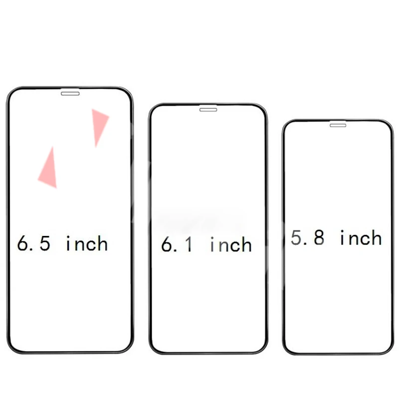 50 шт для IPHONE 12 Pro Max/XR/XS max/11 pro max 2.5D полная защита экрана из закаленного стекла 678