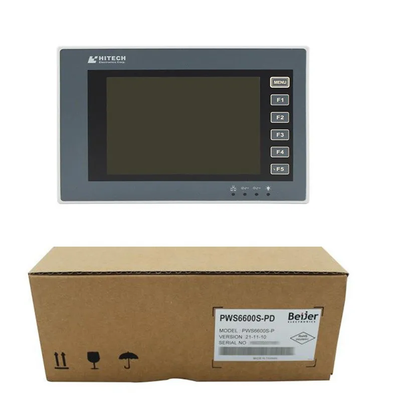 5 7 &quotHITECH Beijer PWS6600S-P дюймов HMI сенсорный экран панель Бесплатный программный