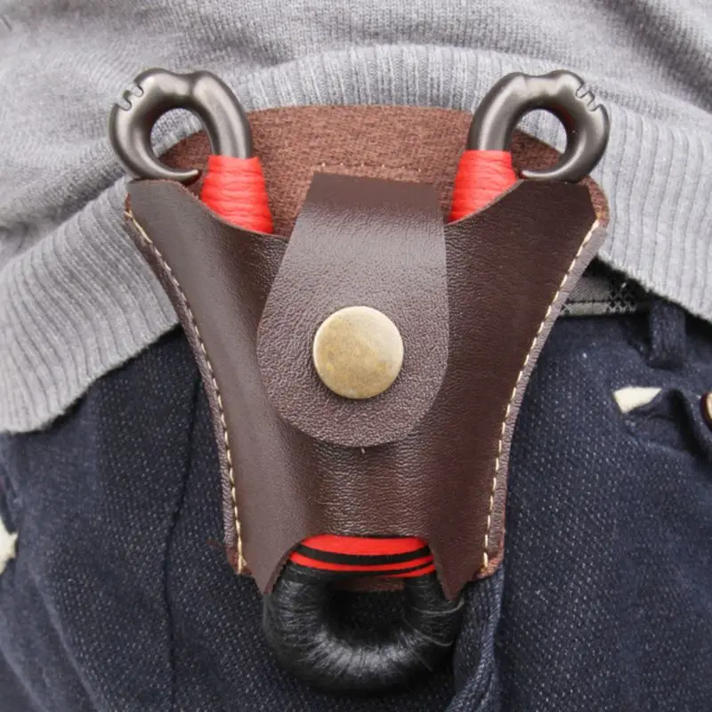 

Handmade Leather 2 In 1 Hunting Slingshot Catapult Steel Balls Bearings Bag Pouch Case Holder Belt Pouch Bag Fanny Pack for Men