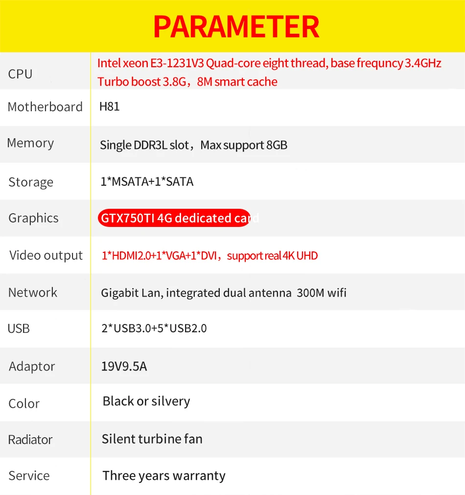 MSECORE Xeon E3 1231V3 GTX1050TI 4G специальный игровой мини-ПК Windows 10 Настольный компьютер игровой ПК linux intel неттоп HTPC 4K