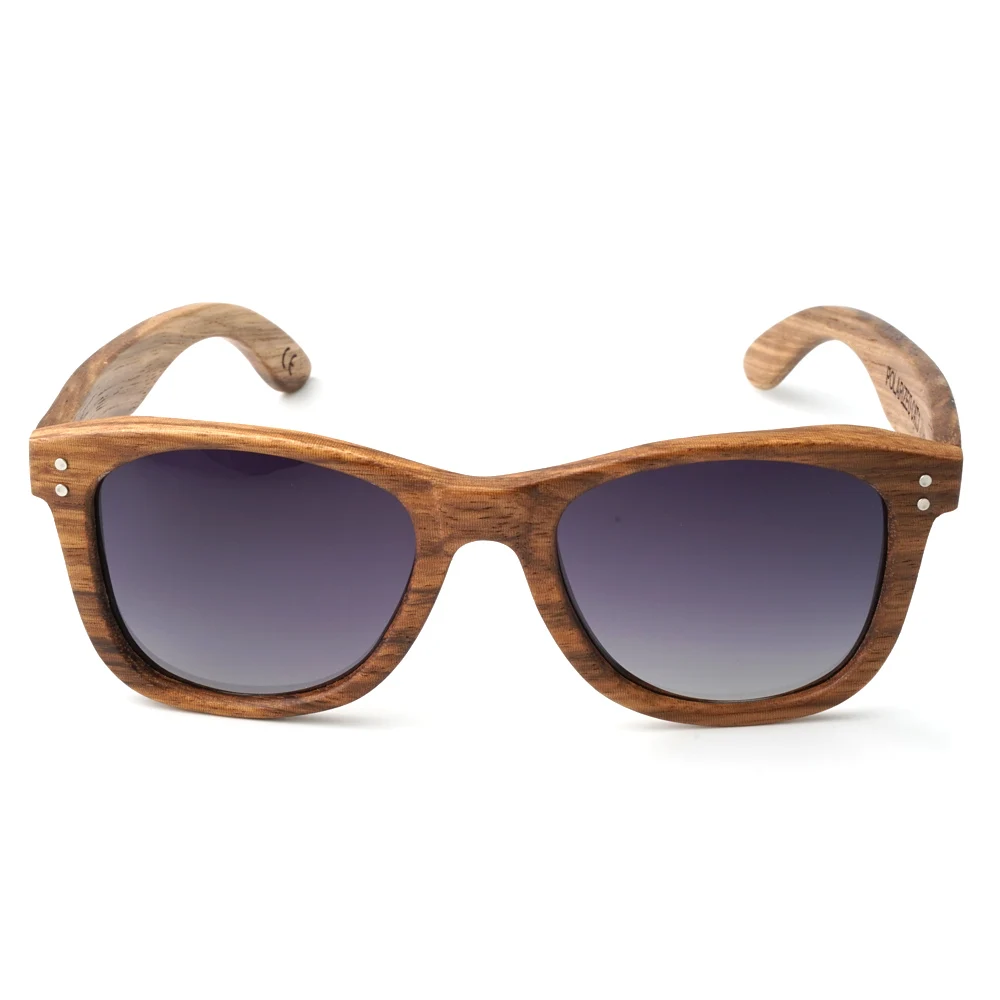 Ручная работа поляризационные солнцезащитные очки из древесины зебры