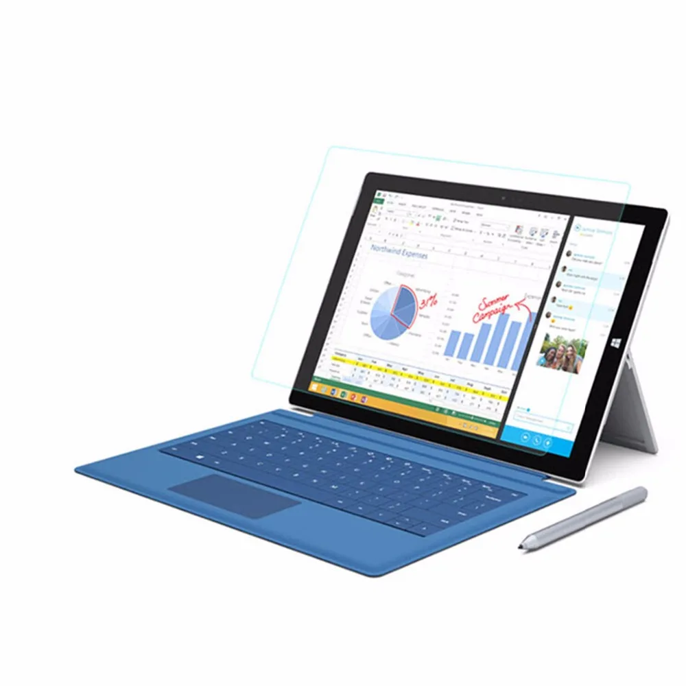 Закаленное стекло премиум-класса для Microsoft Surface Pro 3 9H, Взрывозащищенная Защита экрана для Microsoft Surface Pro 3 12,0
