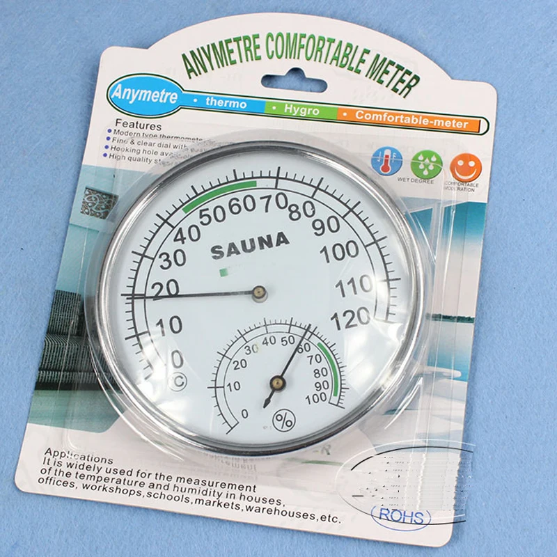 5 дюймовый термометр с циферблатом и гигрометром декоративные часы для
