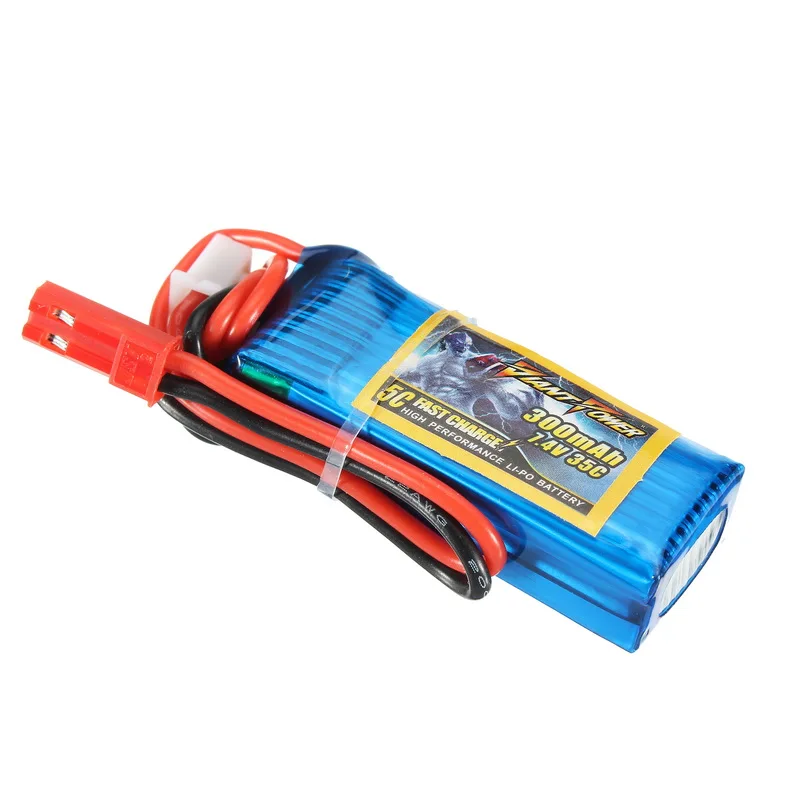 1 шт. Lipo батарея гигантская мощность 7,4 в 300 мАч 2S 35C для HCP100s T-REX 150 F3P для дистанционного управления вертолетный Липо батареи