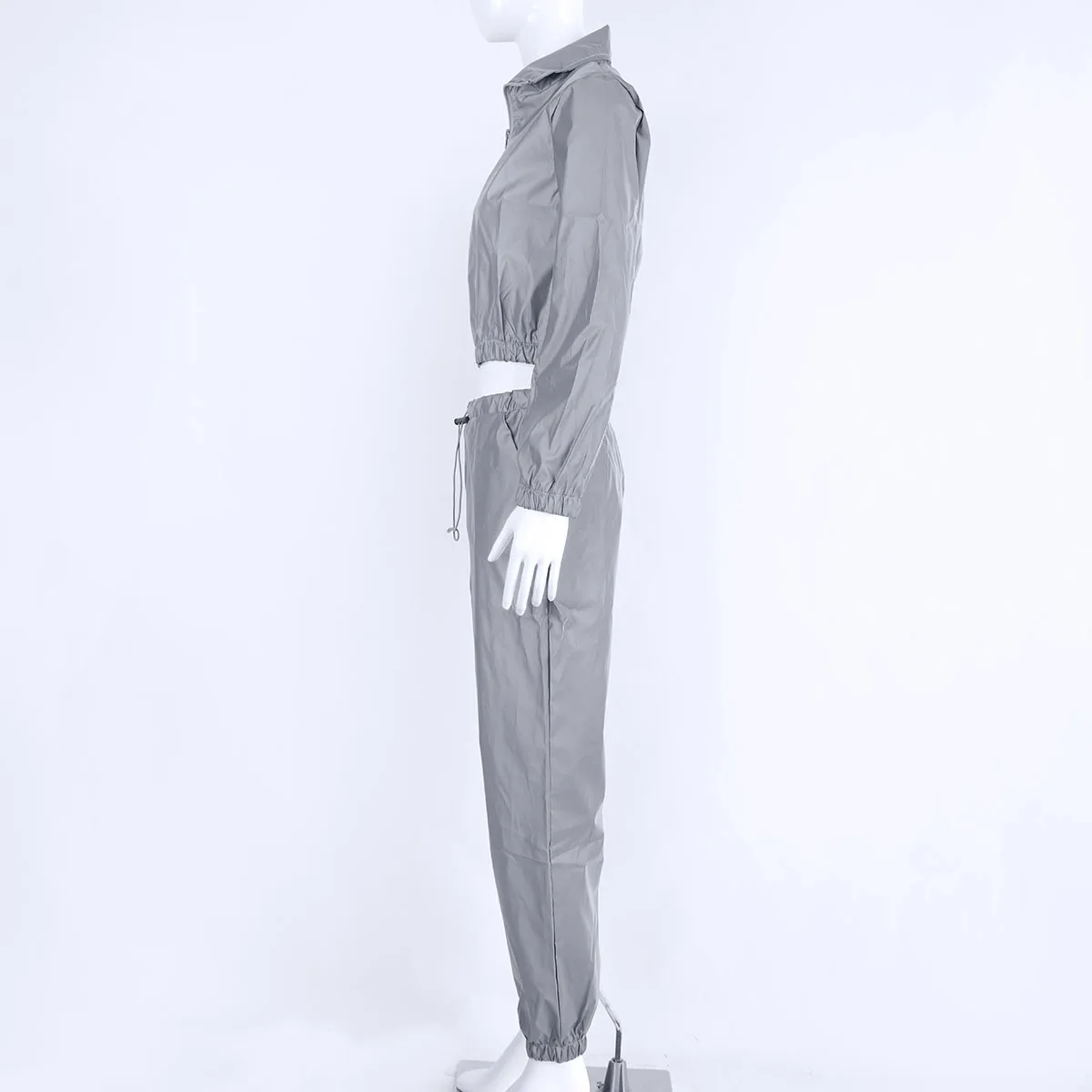 2019 распродажа Новый женский Светоотражающий Комплект из двух предметов