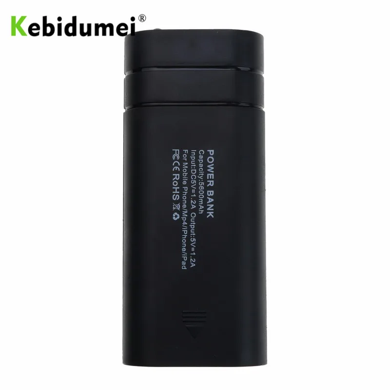 Kebidumei чехол для зарядного устройства аккумулятора 2X 18650 USB внешний аккумулятор