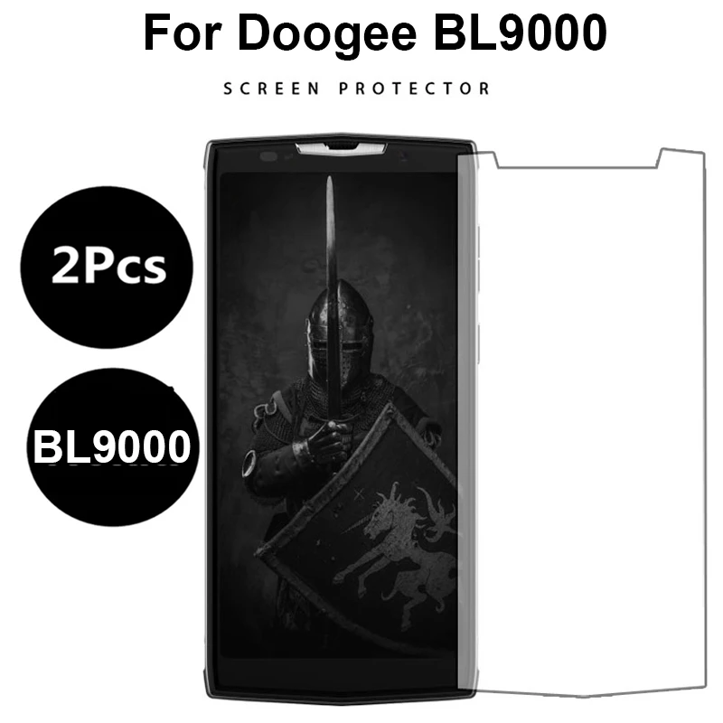 2 шт. Для Doogee BL9000 Защитная пленка для экрана из прозрачного стекла 9H передняя ЖК