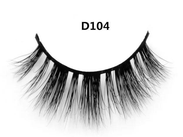 

visofree Luxurious Ultra Fluffy 3D Mink Strip Lashes 100% Siberian Mink Fur Hand-made False Lashes D104