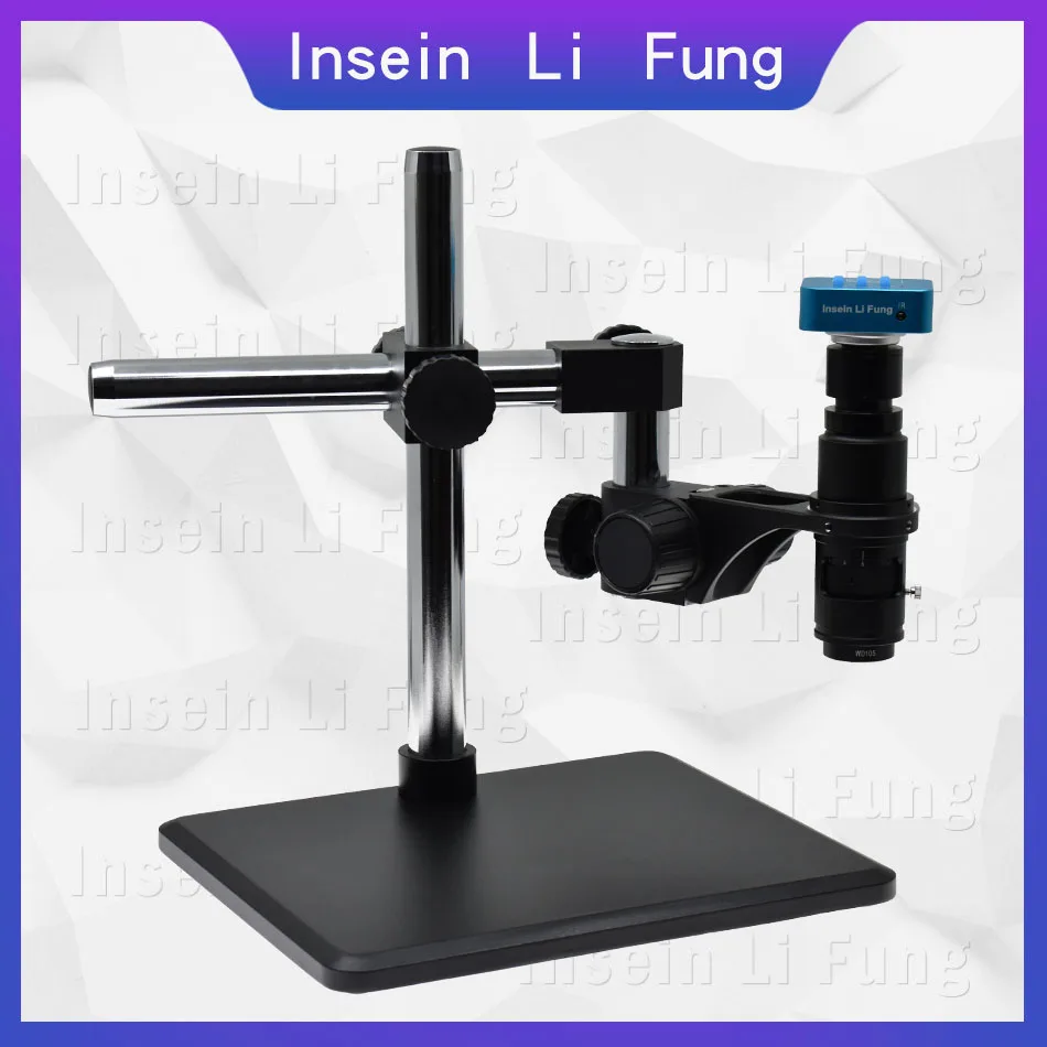

Full HD 20MP 1080P 60FPS HDMI USB Electronic Video Microscope Camera+20X-180X Full Focus Zoom C-Mount Lens+LED Light+Bracket