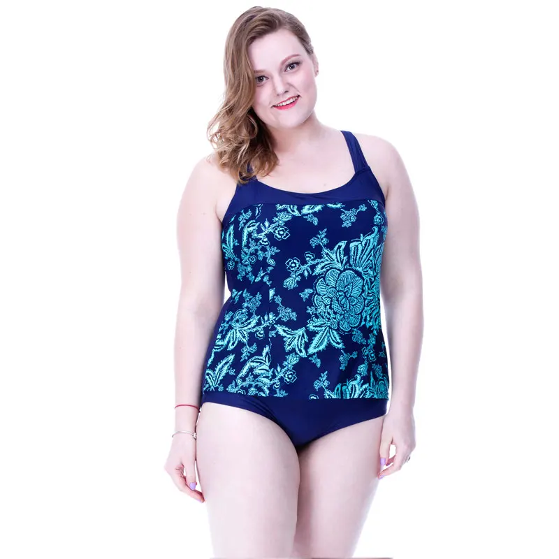 Плюс Размер Цельный Купальник Женщин Большой Спорт Купальный Костюм Женский
