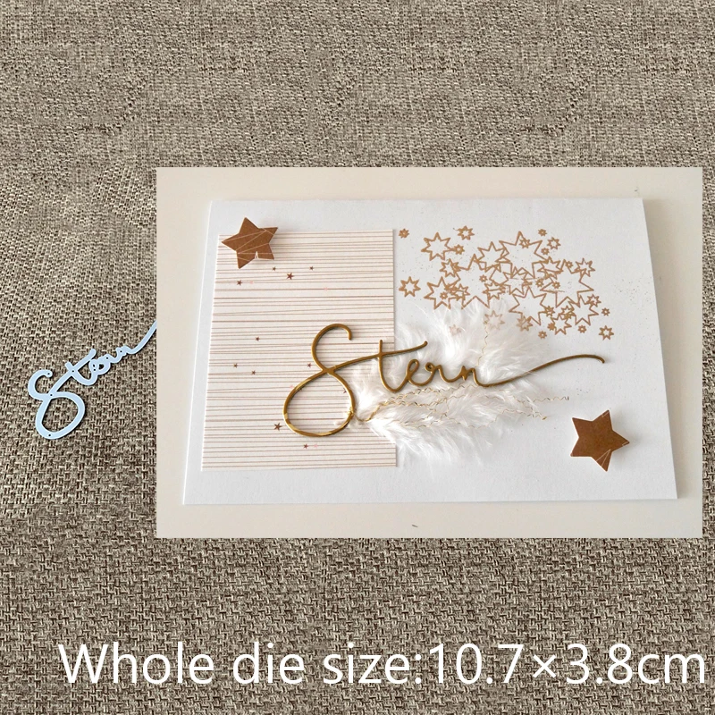 

XLDesign Craft Metal Cutting Die cut die German star letter scrapbooking Album Paper Card Craft Embossing die cuts