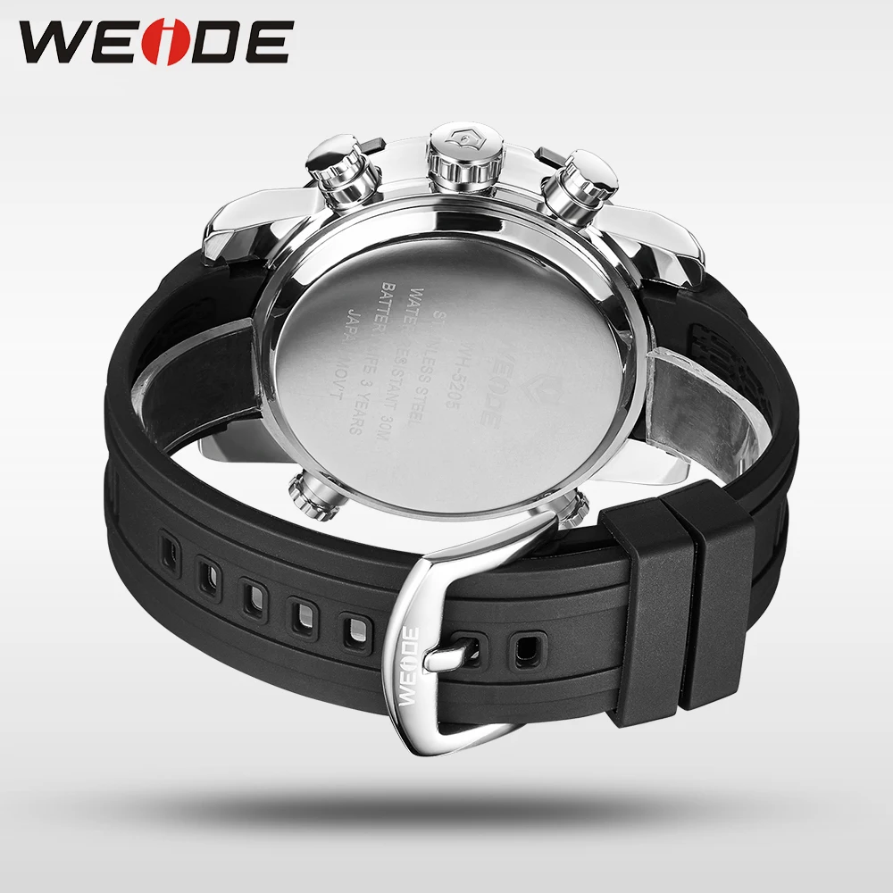 Популярный бренд часы 30 М Водонепроницаемость ЖК-кварц мужской Relogio секундомер