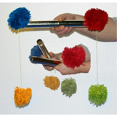 Pom Pom Stick Classic Chinese Magic Tricks Magician Stage Close Up Accessories Illusions Props Gimmick Mentalism Classic Toy Fun