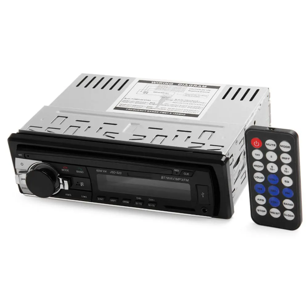 Универсальный 1 одноместный Дин mp3 Радио игрок стерео аудио-Dash FM приемник 12 В с