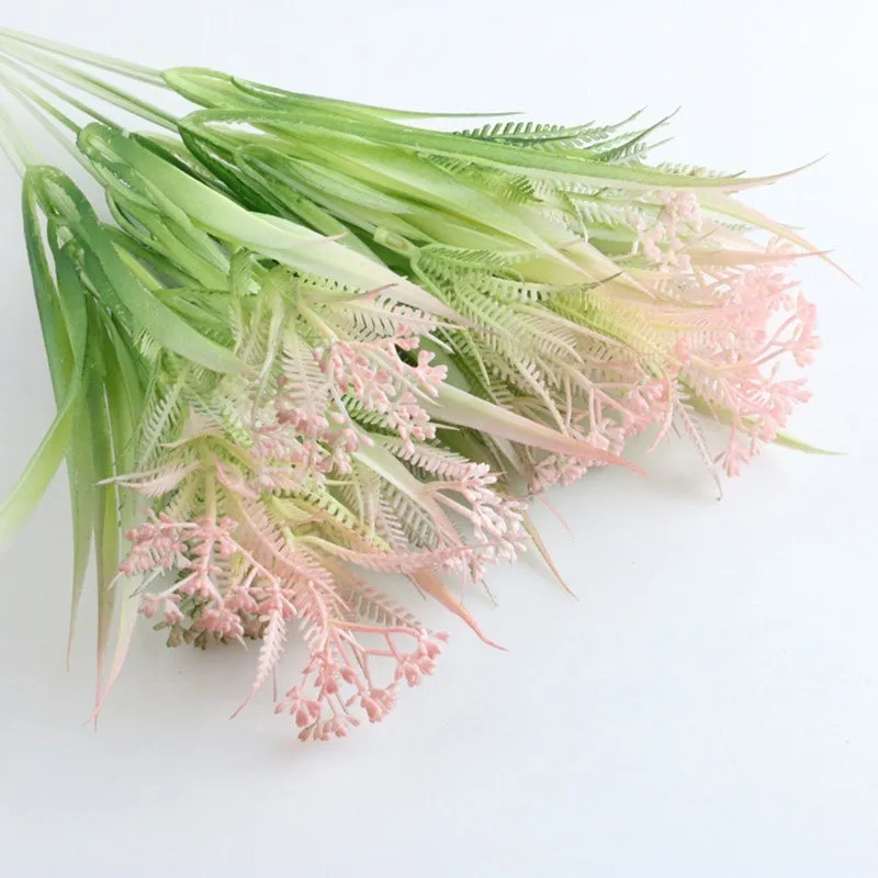 2 шт. пластиковые искусственные зеленые растения бонсай Красота Цвет Трава