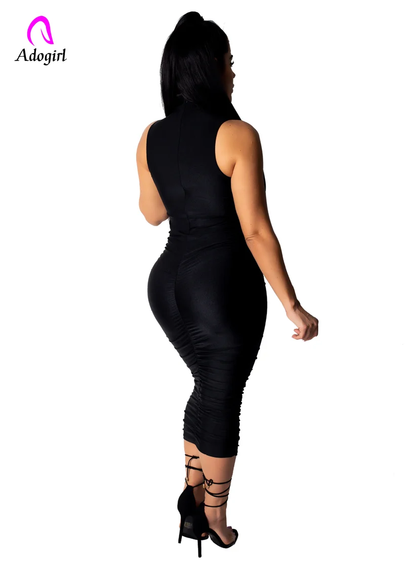 Женское атласное платье без рукавов элегантное облегающее средней длины