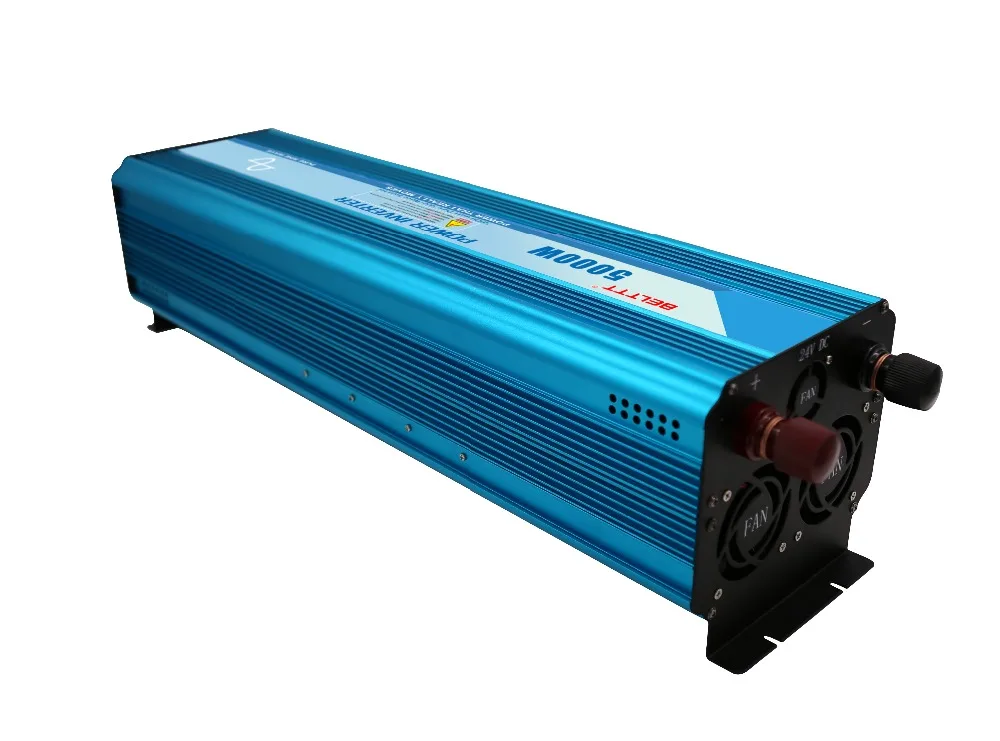 Дешевая доставка 5000 Вт 24 В чистая Синусоидальная волна солнечной энергии