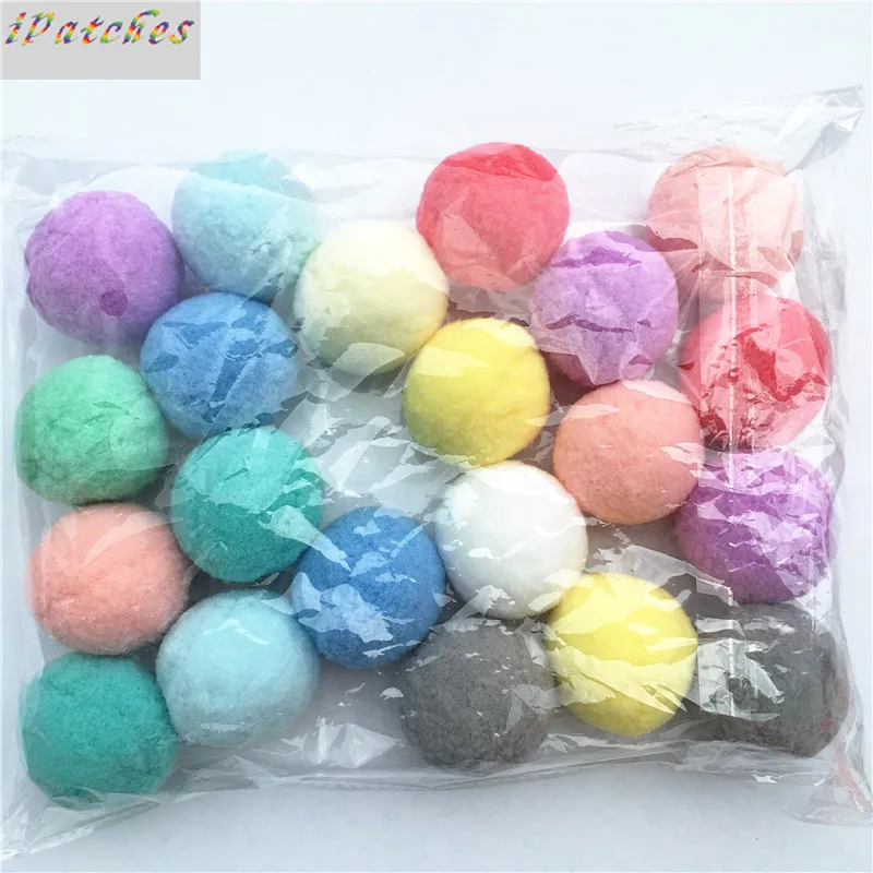 12 шт. шарик помпон большого размера 40 мм мягкие помпоны для поделок своими руками