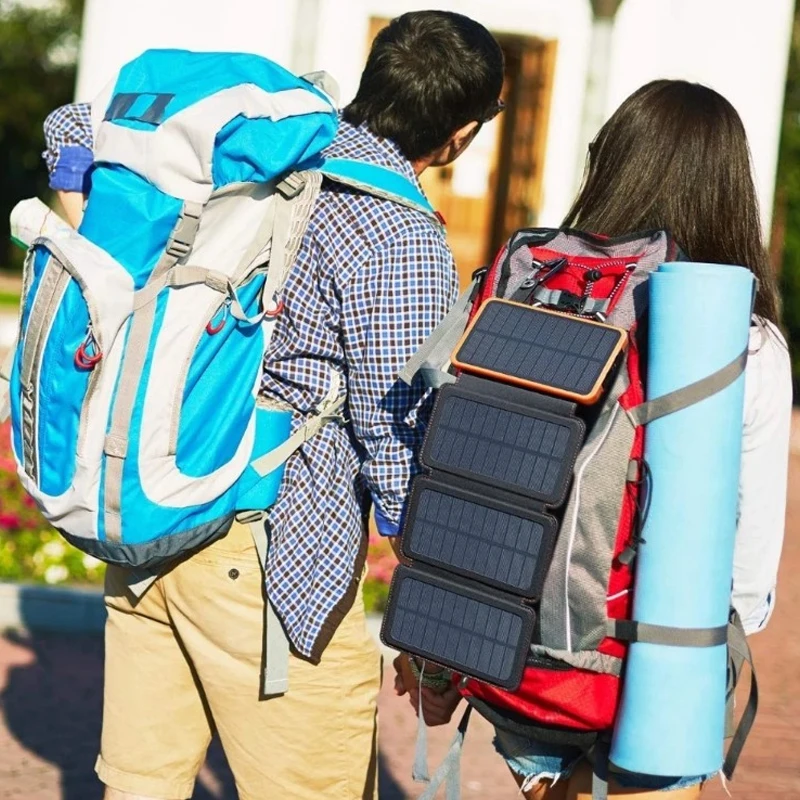 8000 мАч Солнечное зарядное устройство складной солнечной Внешняя батарея