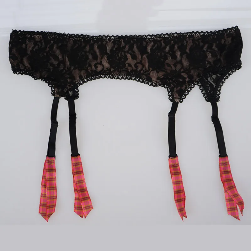 Новые Модные Качественные кружевные цельные чулки с поясом для