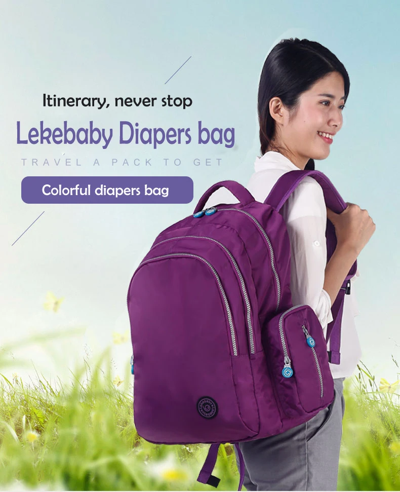 Lekebaby сумка для подгузников, мам, мам, большой емкости, подгузник, коляска, ремни для сумок, Детский рюкзак для путешествий, уход за ребенком, мать