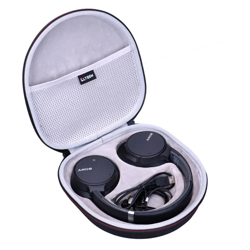 LTGEM EVA Black Carrying Hard Case for Sony Noise Cancelling Headphones WH-CH700N
