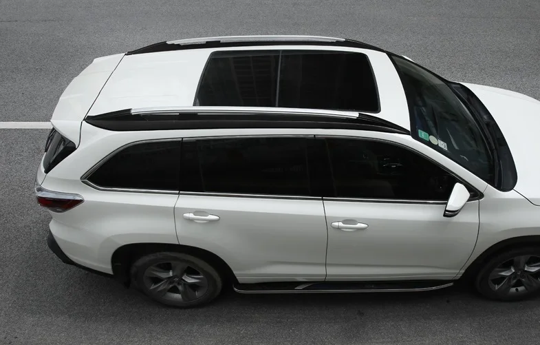 Обновление стилей высокого качества для Toyota Highlander Kluger весы для багажа Бар Багажник На Крышу Продольный брус крыши