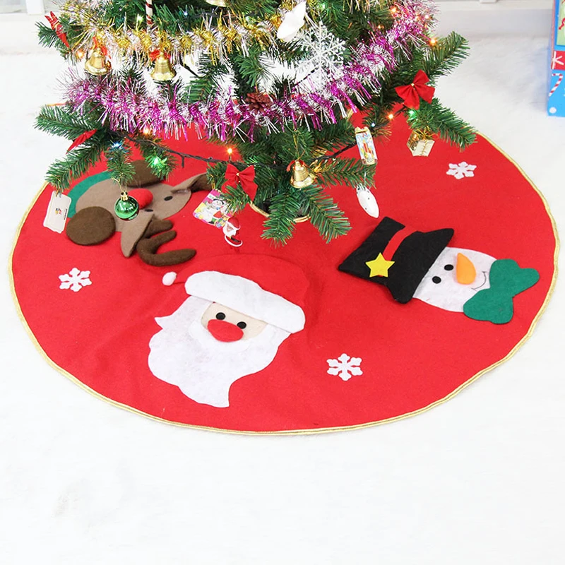 

1Pcs 106cm Hot Santa Claus Tree Skirt Christmas Tree Collocation Decoration Christmas Supplies Christmas Decoration For Home