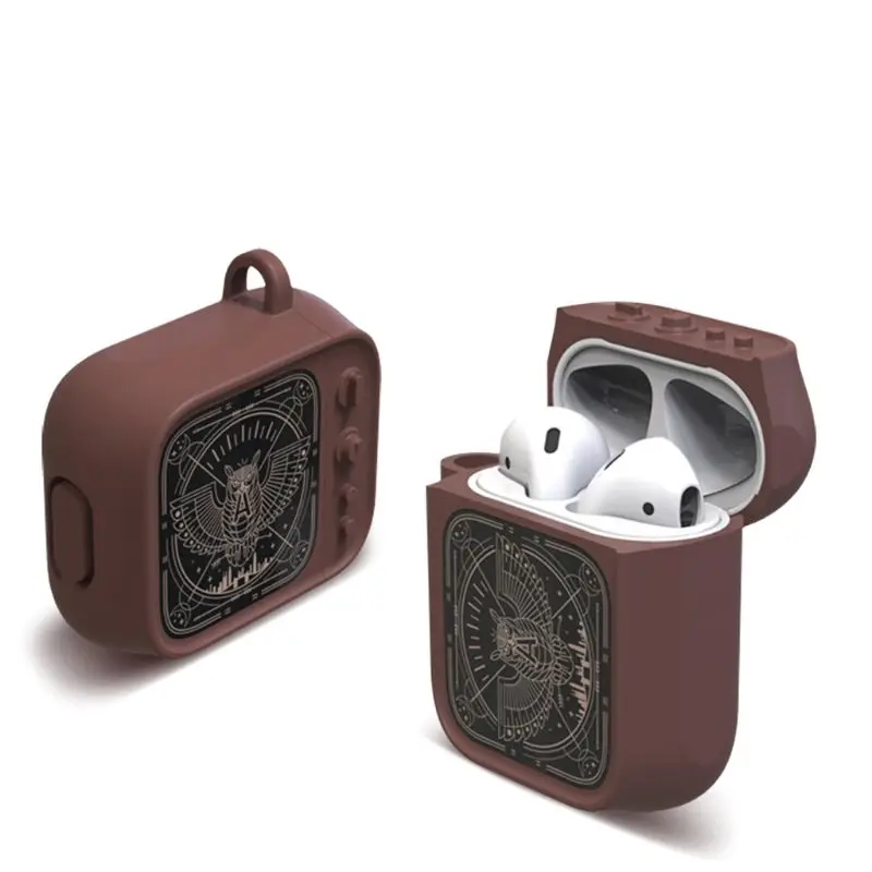 Для AirPods зарядный ящик для телевизора Силиконовый водонепроницаемый ударопрочный защитный чехол Bluetooth Беспроводная коробка для наушников - Цвет: B1