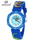 Детские часы wдоме, милые детские часы, спортивные Мультяшные часы для девочек, мальчиков, динозавр, резиновые браслеты, кварцевые часы, наручные часы