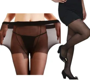 Колготки женские, тонкие, эластичные, прозрачные, черные, вес 45-90 кг, размера плюс