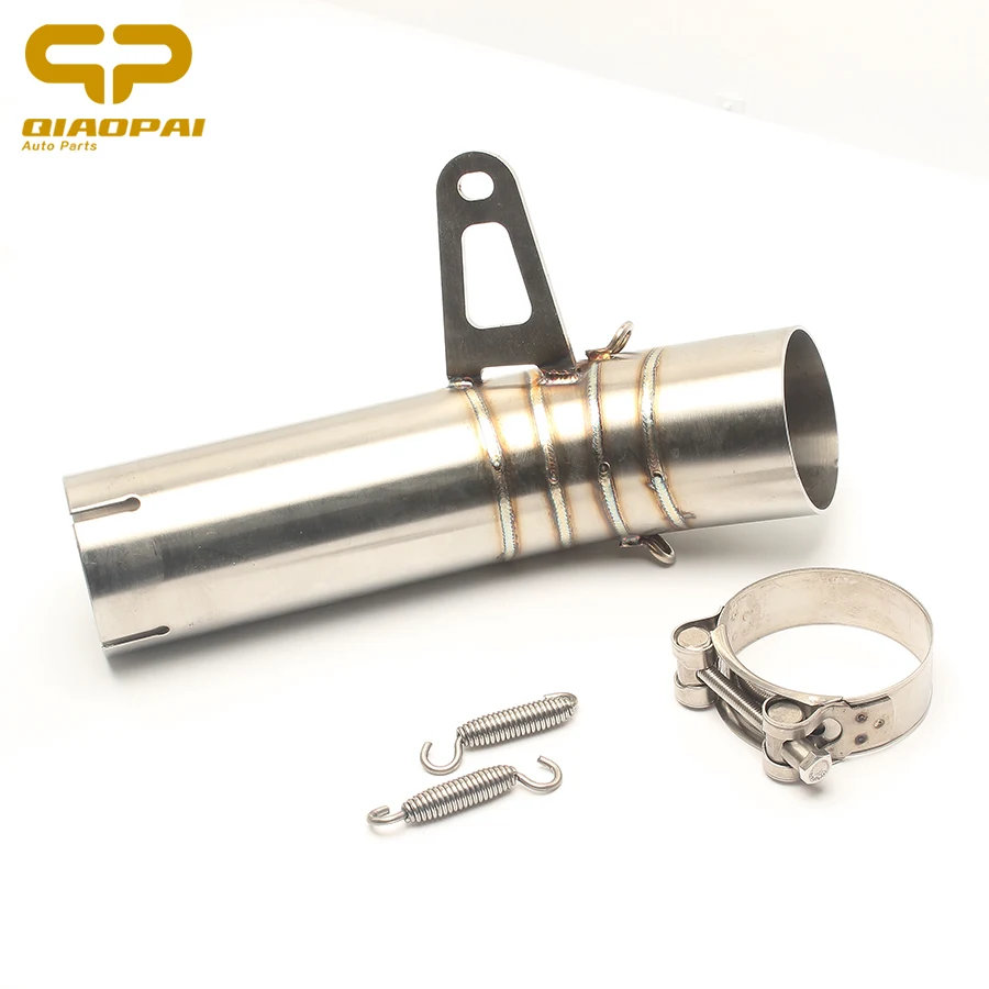 

Motorcycle Exhaust Pipe Stainless Steel Adapter Middle 61mm Spring Clamps Muffler for BMW S1000RR Motorcycle Exhaust 2010-2016
