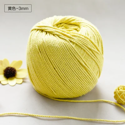 3 мм X 150 м макраме шнур из натурального хлопка для рукоделия вязальный веревка
