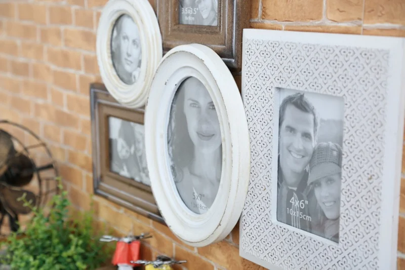 Shabby Cottage Chic Wooden Collage Frame Photo Wall Multi Opening Booth | Дом и сад