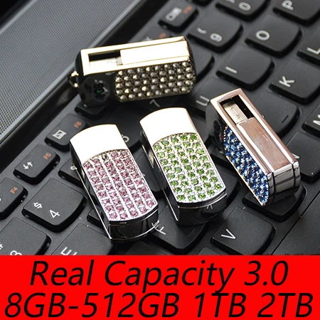 Хит продаж Ювелирное Украшение со стразами модный подарок розовый USB флеш