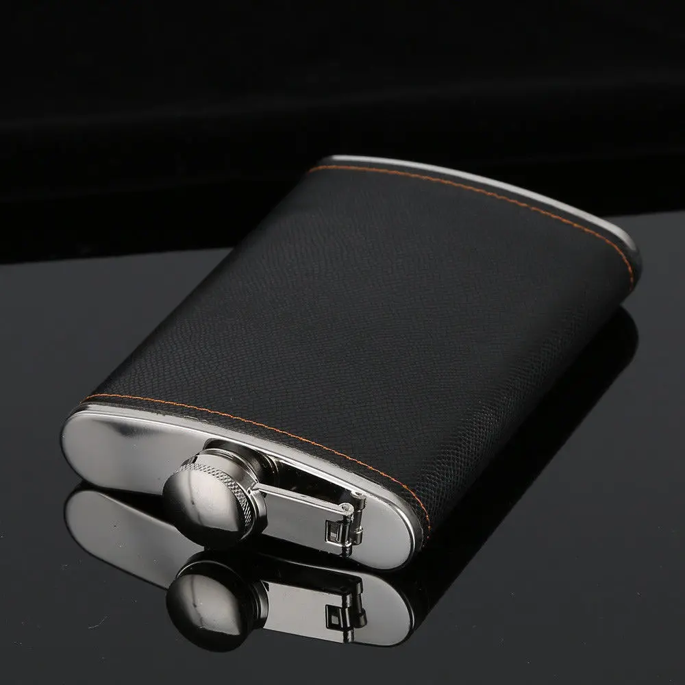 Stainless Steel Hip Liquor Whiskey Alcohol Flask Cap 7-9oz Pocket Wine Bottle Durable Solid | Дом и сад