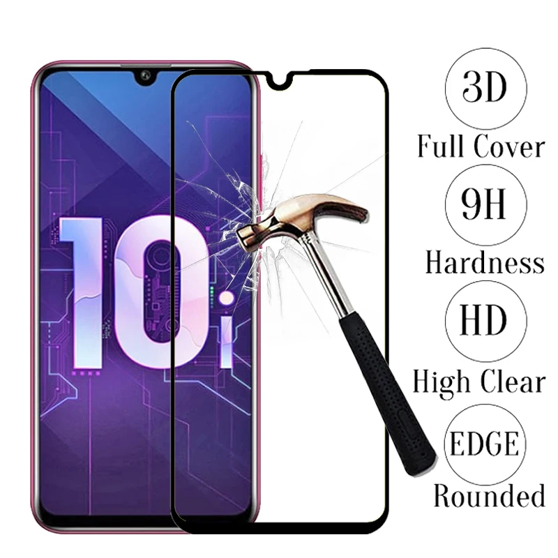 3D Защитное стекло для Huawei Honor 10i закаленное на защита экрана полное покрытие 10 i